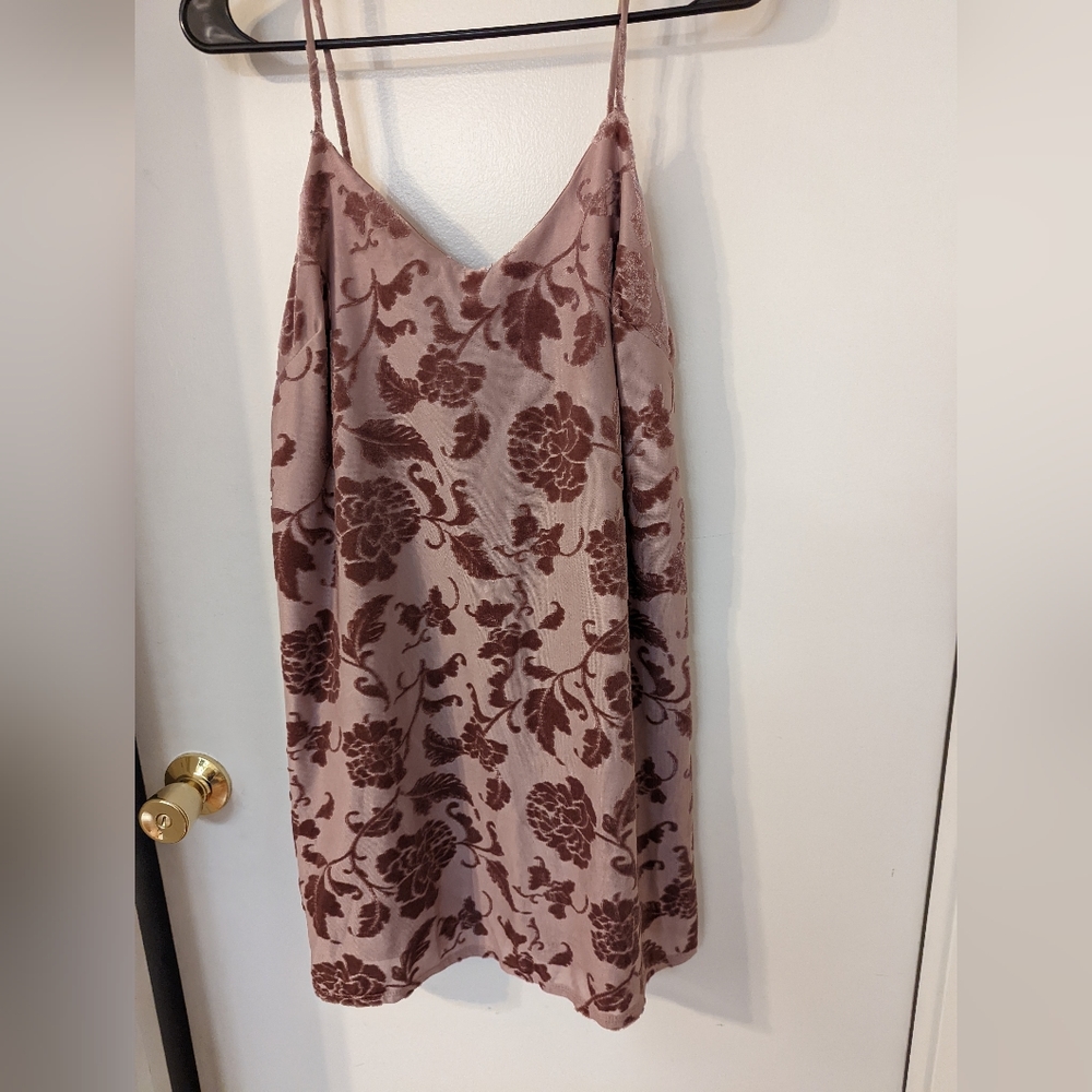 Pink floral dress
